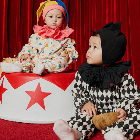 [即納] Clown space suit&cape set_pink/Little Tini