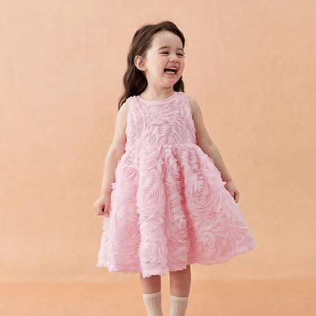 [予約] Pink Rosy Petal Dress