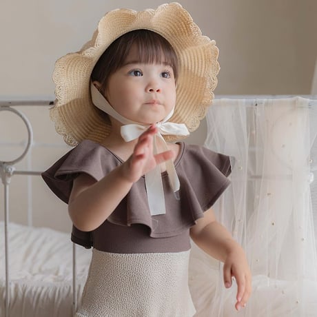 [予約] Pepe Color Block Swimsuit (Kids)/ OREN by Hibyebebe