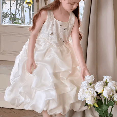 [予約] Pearl Cloud Dress / little time