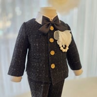 [RENTAL 6day]  Black Tweed Suit  / Le dress