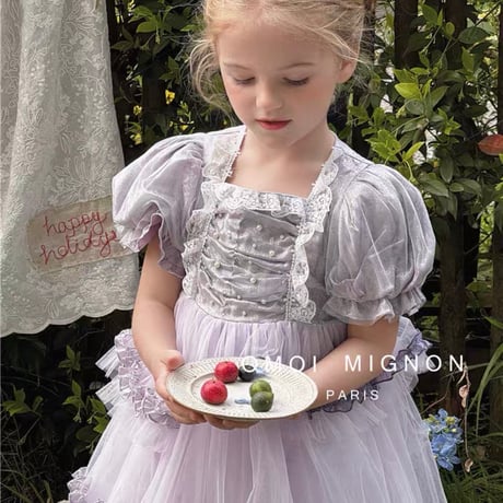 [予約] Lavender Tutu Dress / omoi mignon