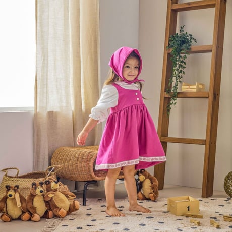 [予約] Masha Dress Set (Dress + Scarf)/ Mini Recipe