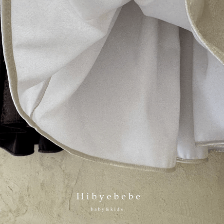 [即納] Blush dress(cream aurora/ black gold) / Hibyebebe （ cream aurora M, L _ size のみ）