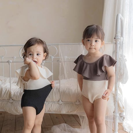[予約] Pepe Color Block Swimsuit (Kids)/ OREN by Hibyebebe