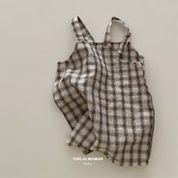 【即納】check suspenders /ciel de maman （brown S _ size のみ）