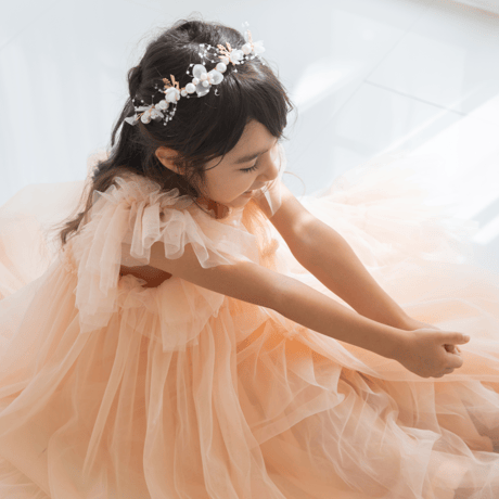 [予約] Rosy flora sha dress (Rosy pink)