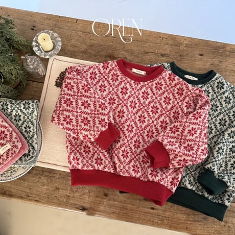 [予約] Snowflake knit MTM (with muffler) / OREN by Hibyebebe