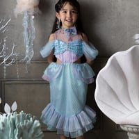 [予約] Shell Top Mermaid Dress + Aqua Shell Choker SET