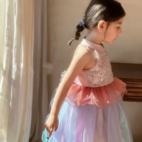 [予約] Fairy pink bubble dress