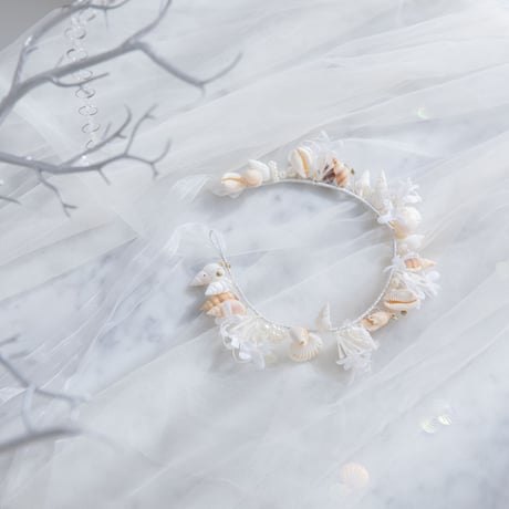 [予約] Ocean Bloom Shell Tiara