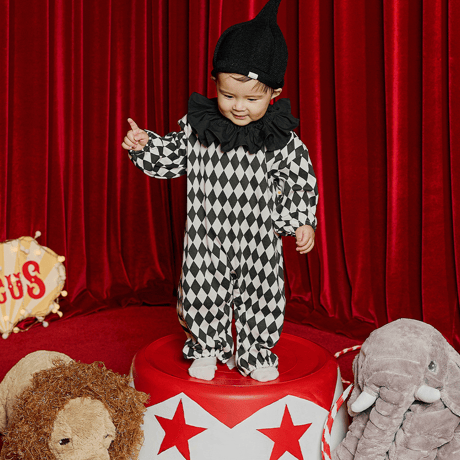 [即納] Circus space suit&cape set_black /Little Tini
