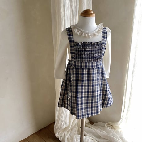 [即納] Roa pleated One-piece / MON PETIT BEBE(BeigeS のみ)