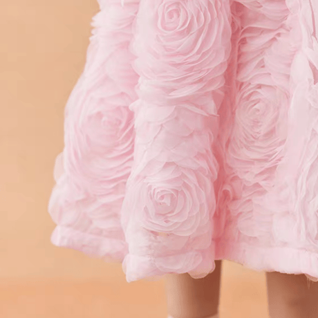 [予約] Pink Rosy Petal Dress