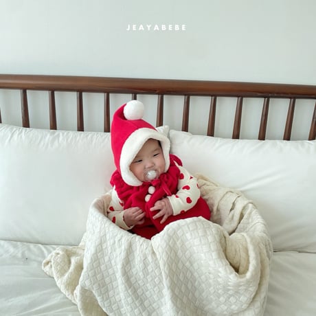 [即納]  Christmas suit + hat set (Santa) /Jea ya bebe