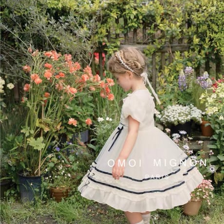 [予約]  Petite French Ribbon Dress / omoi mignon