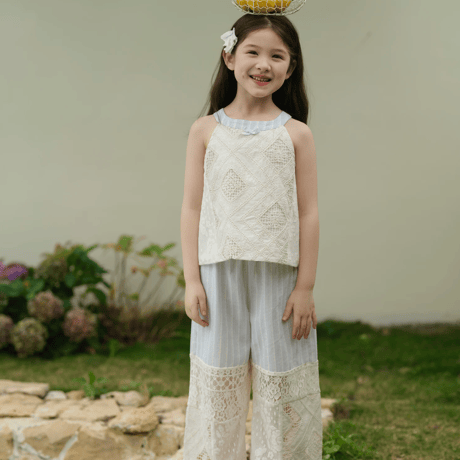 [予約] Ciel Lace Stripe (top)