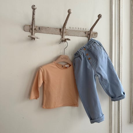 [即納] cotton daily pants / monbebe （ blue M _ size のみ）