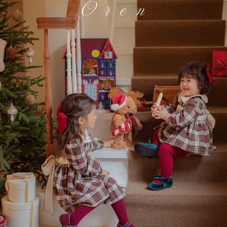 [即納] Noelia Check dress / OREN by Hibyebebe(S sizeのみ)