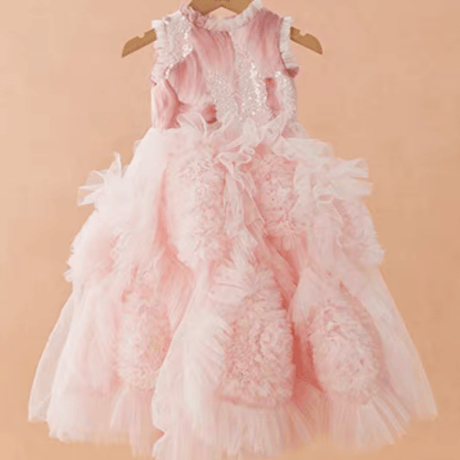 [予約] Pink Fluffy Tulle Dress