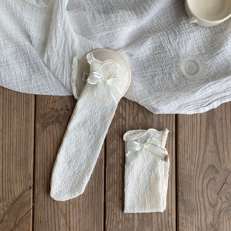 [予約] Veil knee socks / BEBE HOLIC