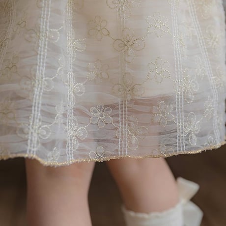[予約] Shiny Sha dress (kids)/ OREN by Hibyebebe