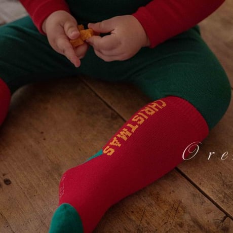 [予約] 5-piece Santa socks set / OREN by Hibyebebe