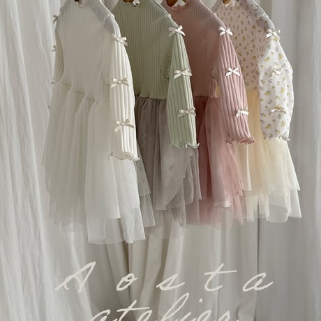 [即納]  Camellia Dress / Aosta （　Ivory XL＿のみ）