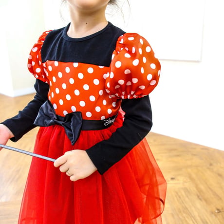 [即納]  Minnie Dress(red) / Mini Recipe  ( S, M_size のみ）