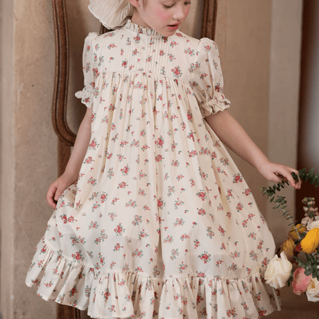 [予約] Antique Floral Dress