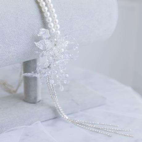 [予約] Crystal Pearl Halo Headband