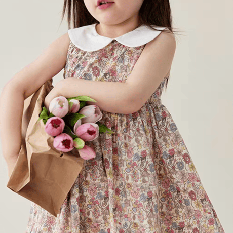 [予約] Petite Fleur Collar Dress