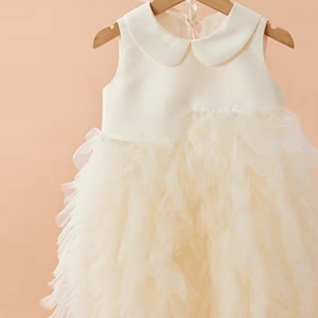 [予約] Cream Puff Tulle Dress