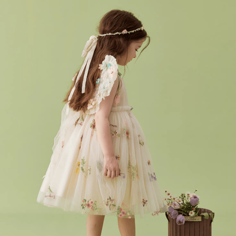 [予約] Butterfly Garden Tulle Dress