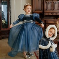 [即納]  Midnight Blue Princess Dress ( 110,140 のみ）