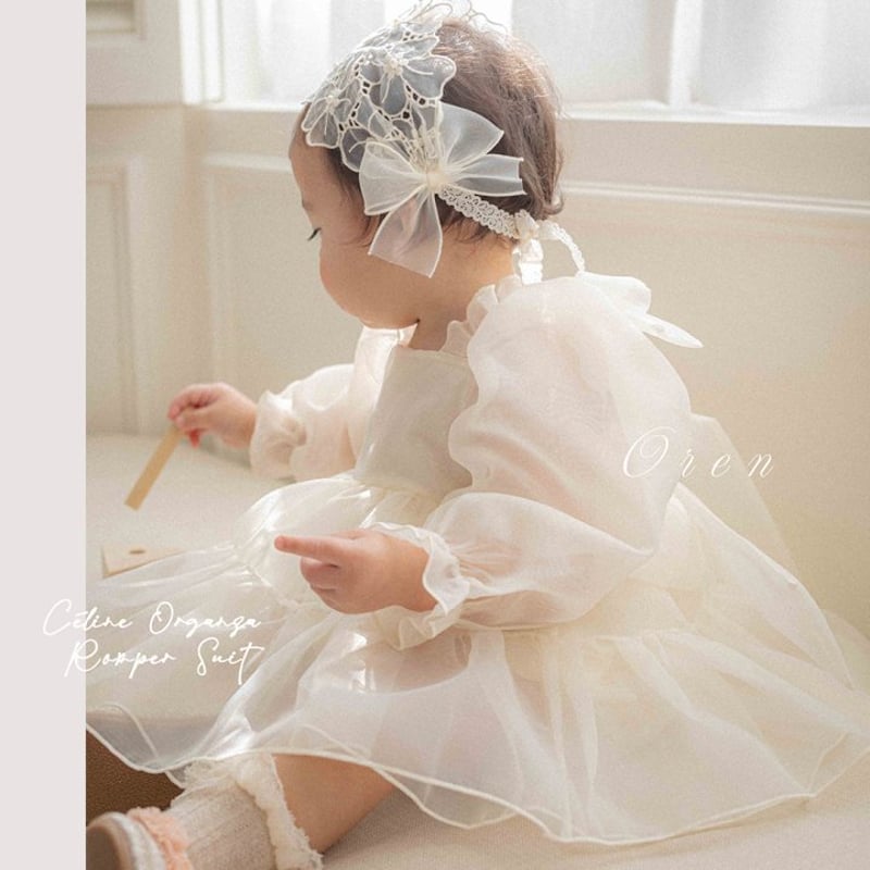 予約] Serine Organza Suit (Cream) / OREN by Hiby