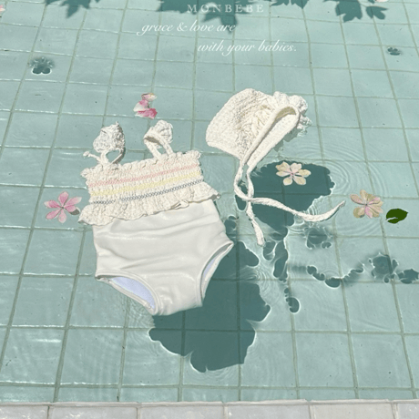 [予約] Spinkle swimsuit (including bonnet) / Monbebe