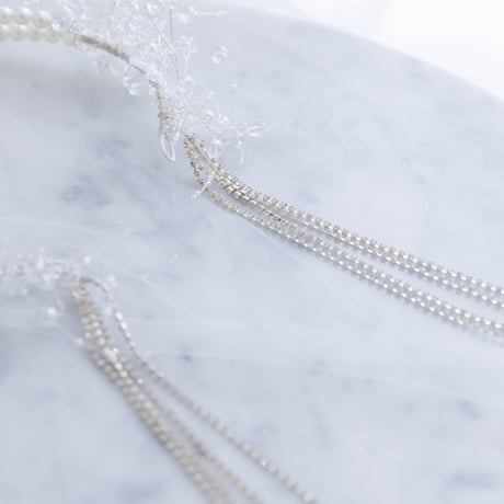[予約] Crystal Pearl Halo Headband