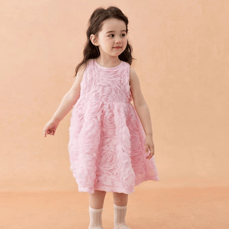 [予約] Pink Rosy Petal Dress