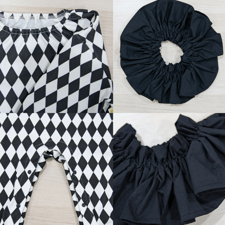 [即納] Circus space suit&cape set_black /Little Tini