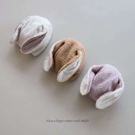 [即納] Rabbit Dumble Hat/M.kids(Cream のみ)