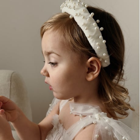 【予約】 Pearl Girl hair band  /nelia wears