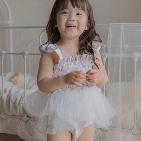 [予約] Flora Tulle Swimwear (Kids) / OREN by Hibyebebe
