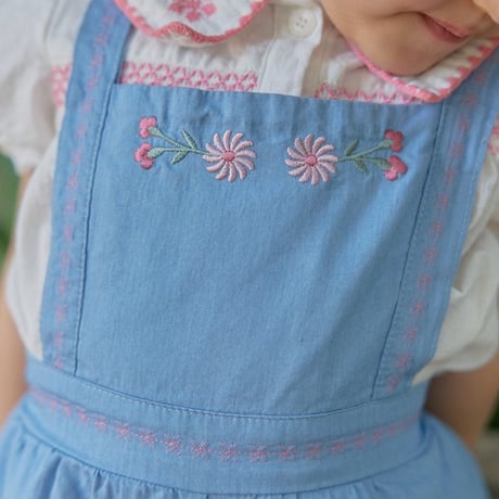 [予約] Soleil denim overalls/ OREN by Hibyebebe