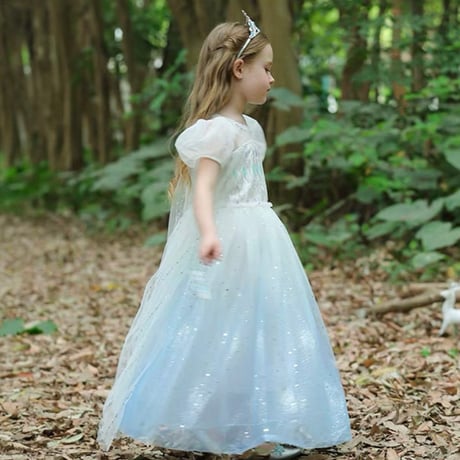 [予約] Princess Snowy Glitter Dress + tiara & stick set ❄️