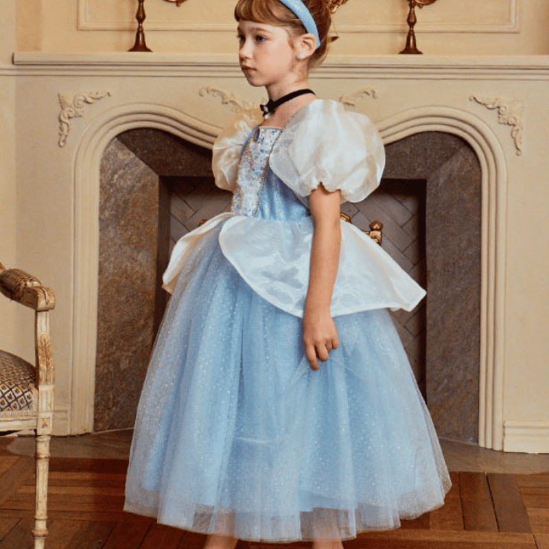 予約] Premium Cinderella Puff Dress & Hair band