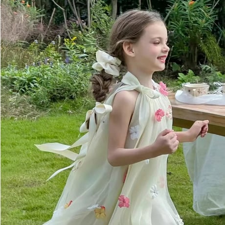[予約] happy garden flower dress(100~mom size)