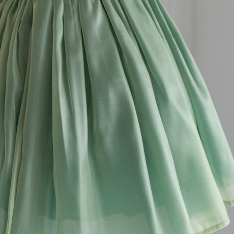 [予約] Princess nordic frill green dress