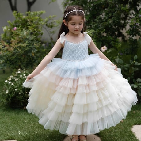 [予約] rainbow fairy tutu dress