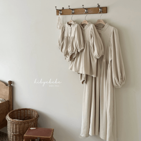 [即納] Roti dress / Hibyebebe （gray M, L, XL _ size のみ）
